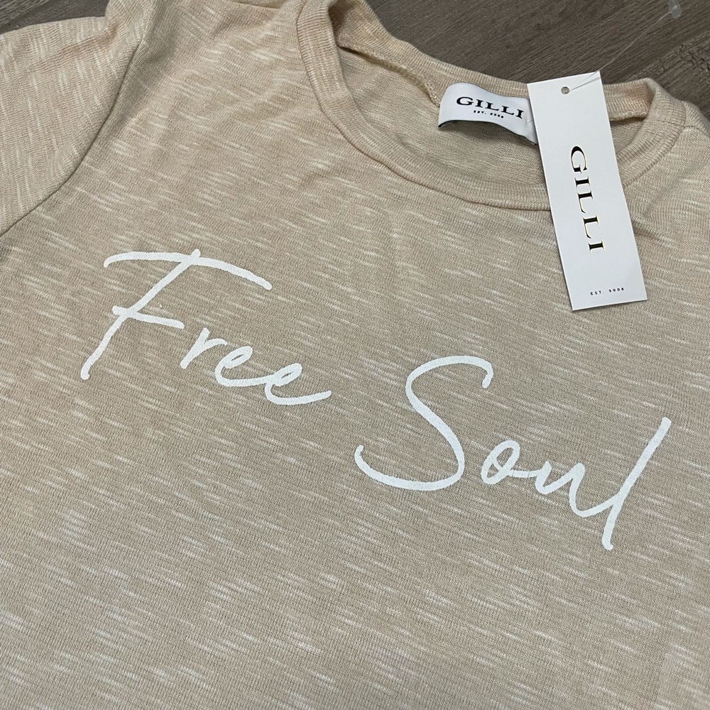 Gilli Free Soul Graphic Knit Tee - Small